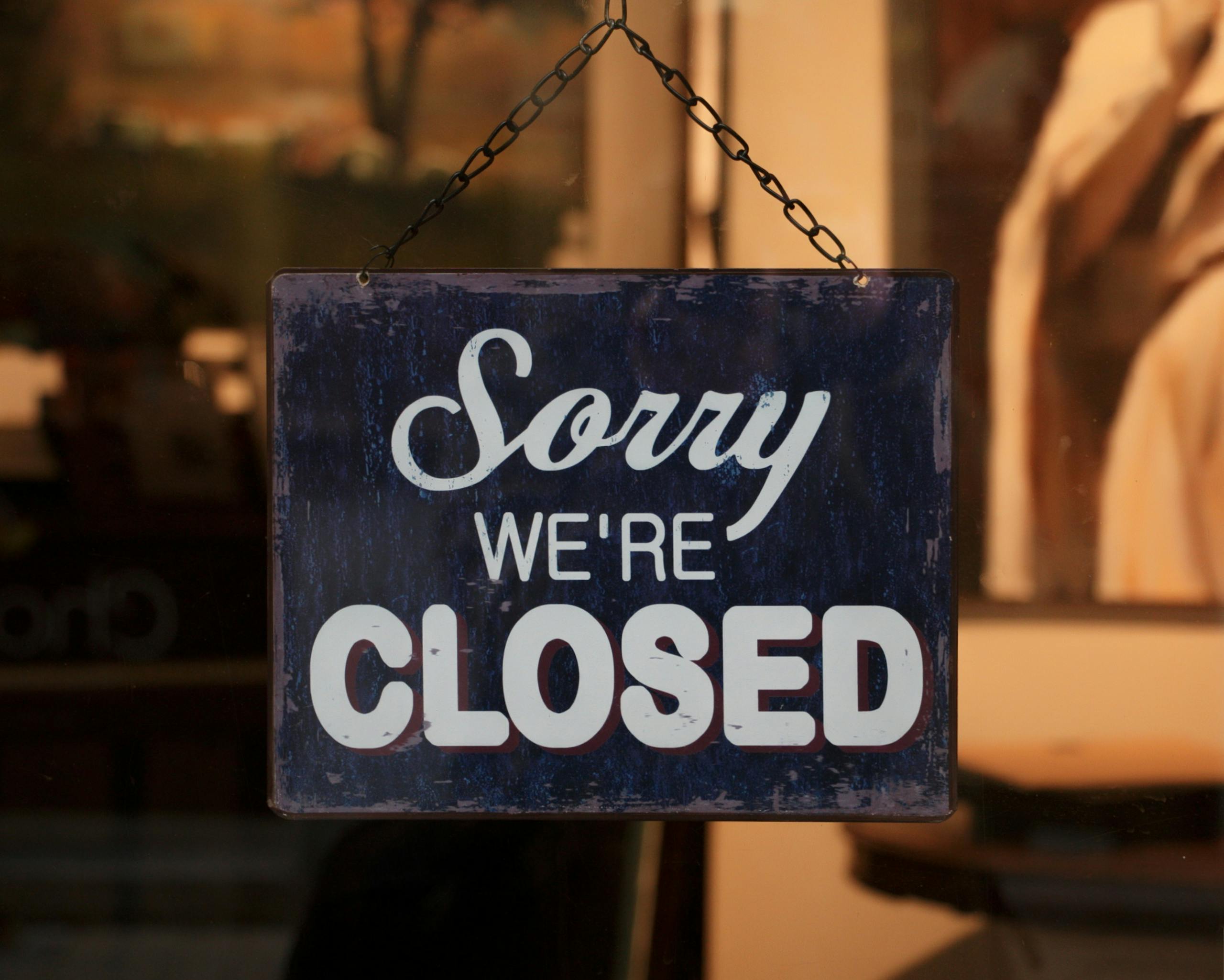 Government Shutdown - Sorry We're Closed